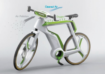 Bicicleta que purifica el aire