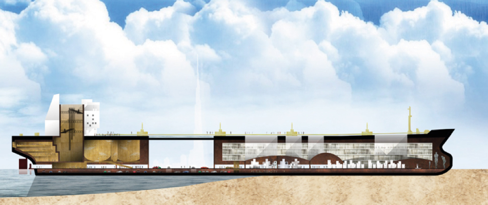 Barcos utilizados como ciudades