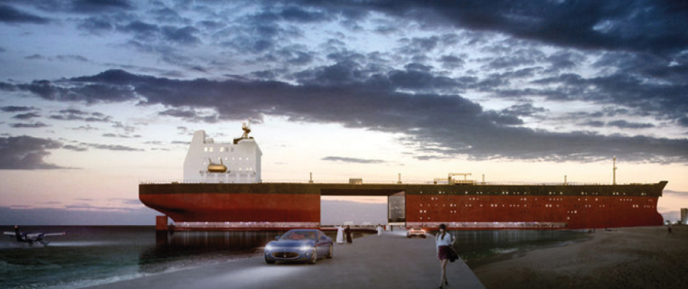 Barcos utilizados como ciudades