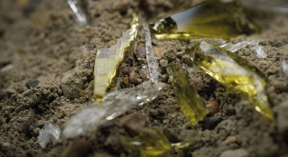 Cemento hecho con vidrio de desecho